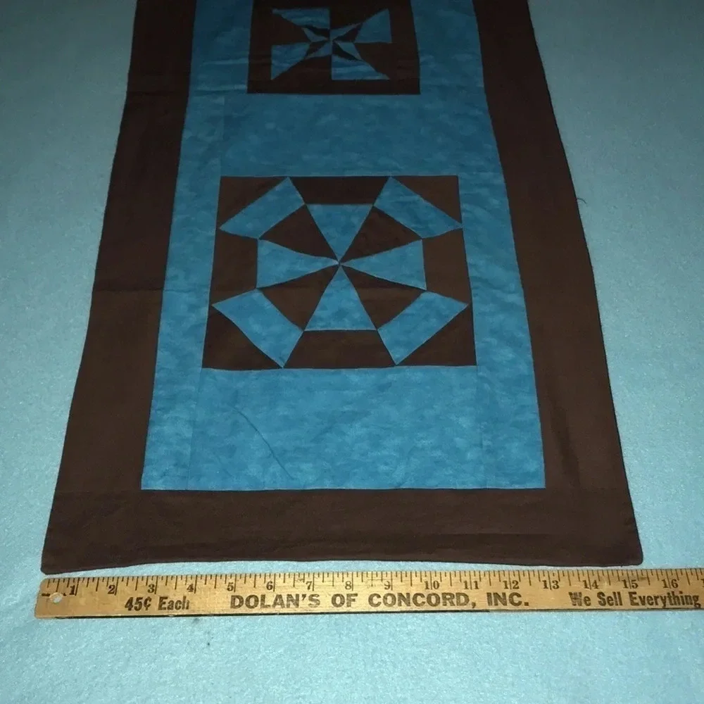 QUILTED table runner- handmade 80 inches long